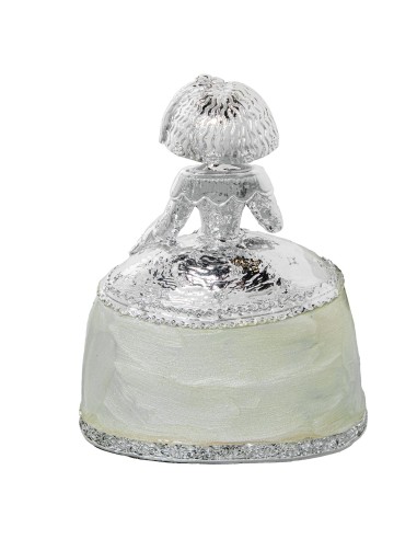 Figura Resina Menina Plata