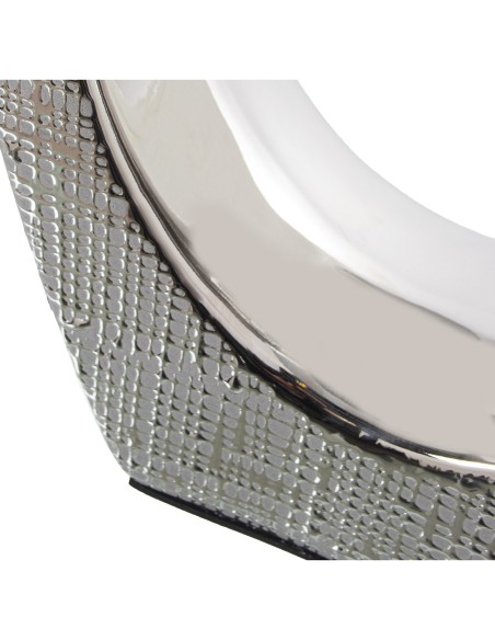 Lampara de Sobremesa Cerámica Plateada