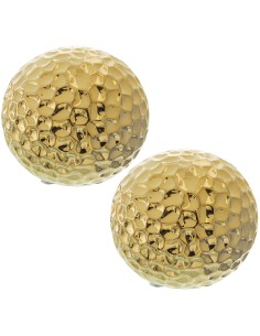 Bola de Cerámica Dorada 10 cm