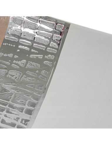 Centro Cerámica Blanco/Plata/Beige