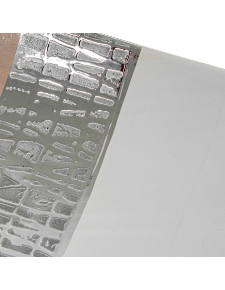 Centro Cerámica Blanco/Plata/Beige