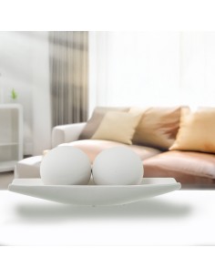 Bola de Cerámica en Crema Rugosa 2