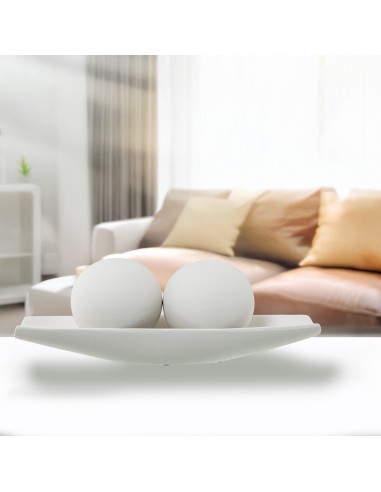 Bola de Cerámica en Crema Rugosa