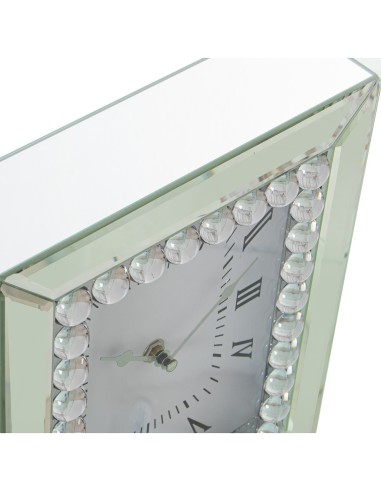 Reloj Sobremesa Espejo con Brillantes