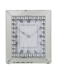Reloj Sobremesa Espejo con Brillantes