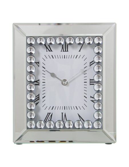 Reloj Sobremesa Espejo con Brillantes