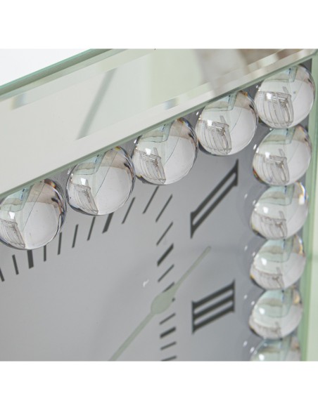 Reloj Sobremesa Espejo con Brillantes