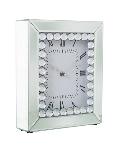 Reloj Sobremesa Espejo con Brillantes