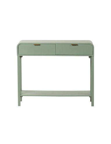 Mueble Recibidor Verde Pino y Dorado