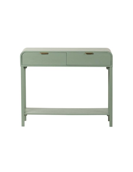 Mueble Recibidor Verde Pino y Dorado