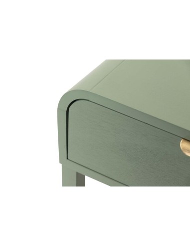 Mueble Recibidor Verde Pino y Dorado