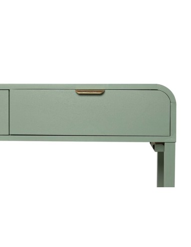 Mueble Recibidor Verde Pino y Dorado