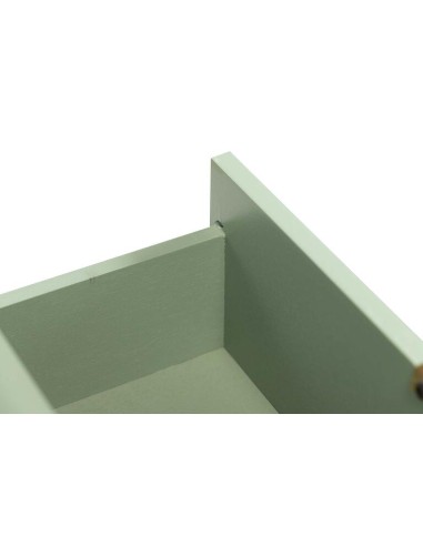 Mueble Recibidor Verde Pino y Dorado