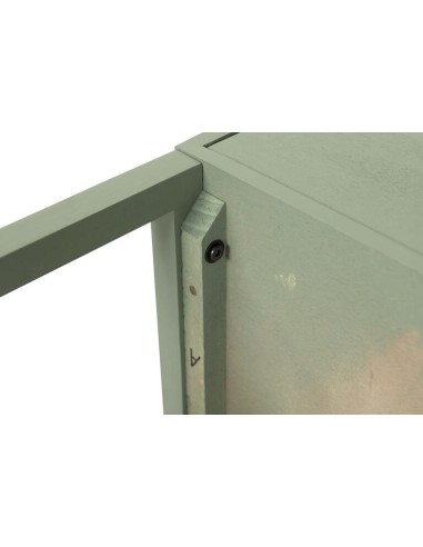 Mueble Recibidor Verde Pino y Dorado