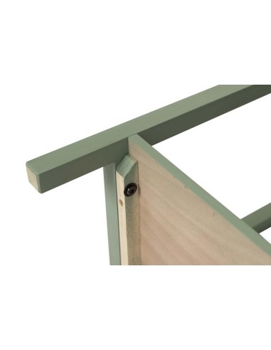 Mueble Recibidor Verde Pino y Dorado