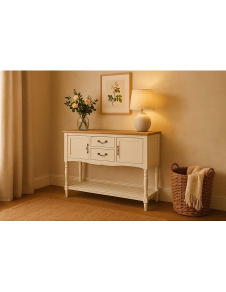 Mueble Recibidor con Cajones Beige