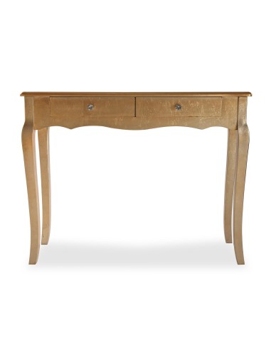 Mueble Recibidor con 2 Cajones Dorada