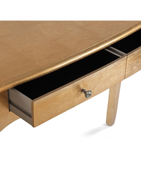 Mueble Recibidor con 2 Cajones Dorada