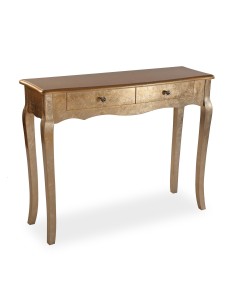 Mueble Recibidor con 2 Cajones Dorada