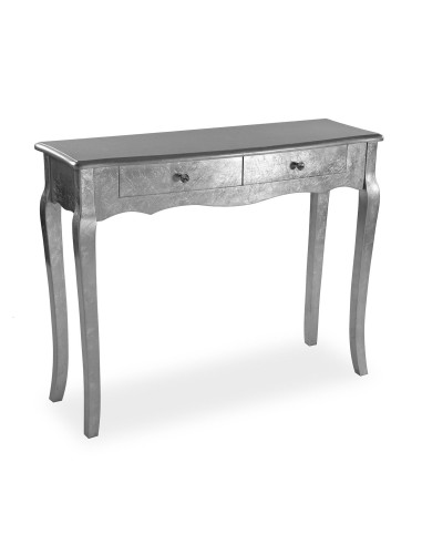 Mueble Recibidor con 2 Cajones Plata