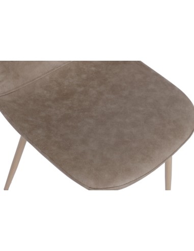 Silla de Hierro en Marrón Claro