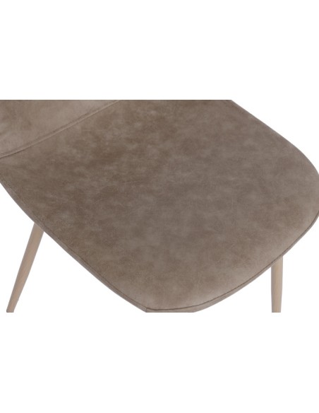 Silla de Hierro en Marrón Claro