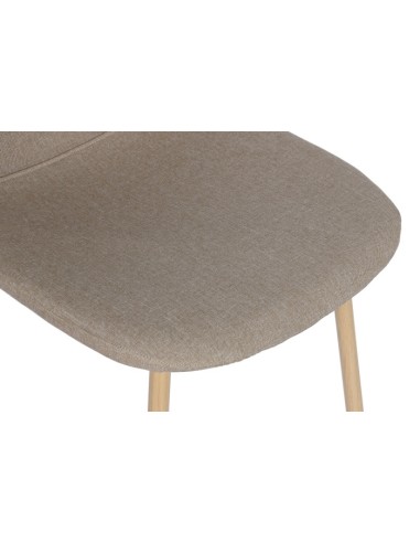 Silla de Hierro y Poliéster en Marrón