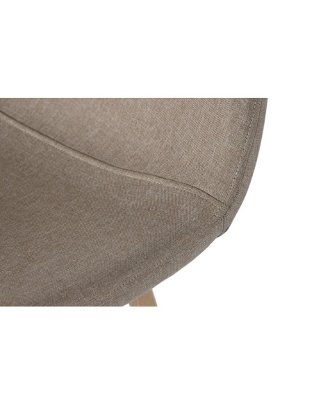 Silla de Hierro y Poliéster en Marrón