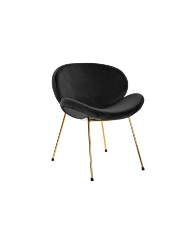 Silla de Metal y Poliéster en Negro