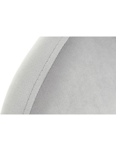 Silla de Metal y Poliéster en Gris Claro