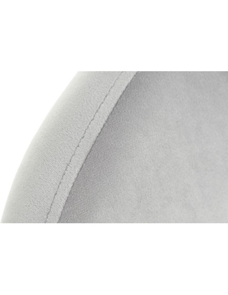 Silla de Metal y Poliéster en Gris Claro