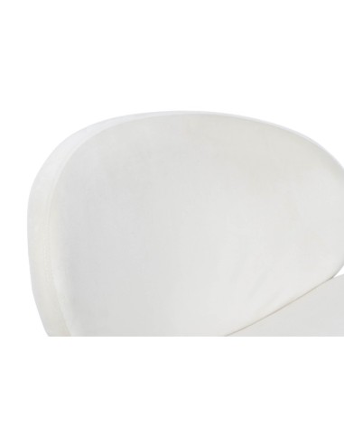 Silla de Metal y Poliéster en Blanco