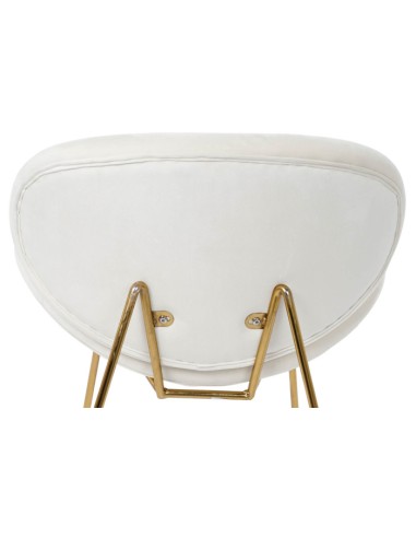 Silla de Metal y Poliéster en Blanco