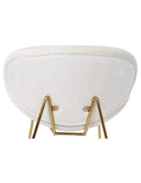 Silla de Metal y Poliéster en Blanco