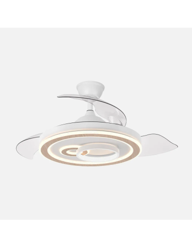 Ventilador DC Sultán 68W Blanco/Haya