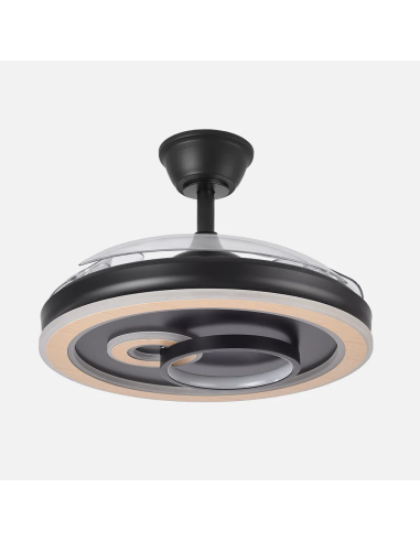 Ventilador DC Sultán 68W Negro/Madera