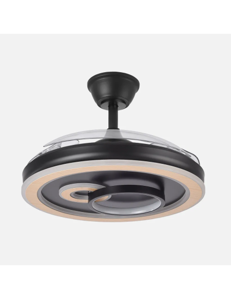 Ventilador DC Sultán 68W Negro/Madera
