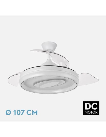 Ventilador DC Maracana 52W Blanco