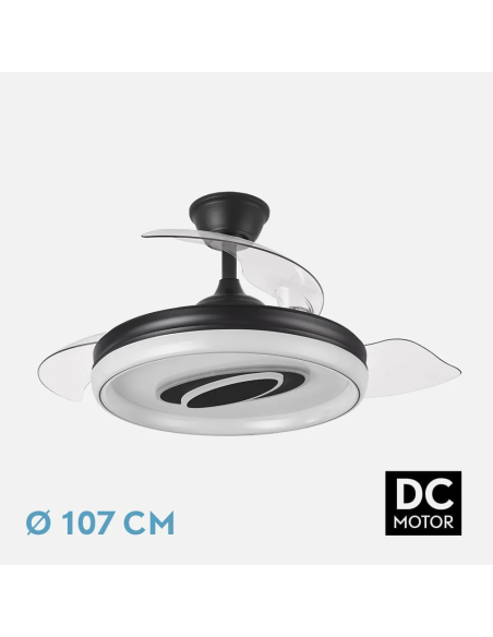 Ventilador DC Maracana 57W Negro