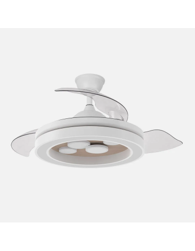 Ventilador DC Cupido 55W Blanco/Haya