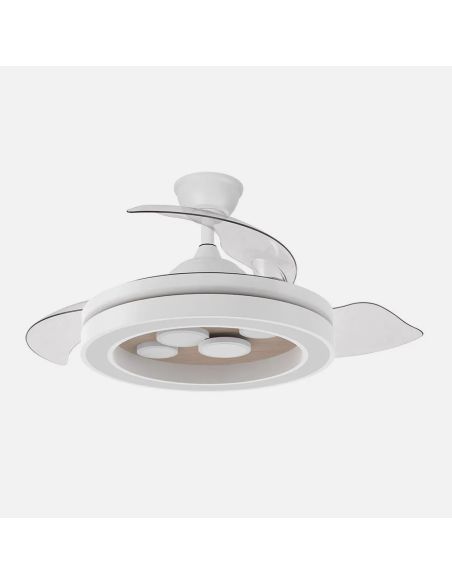 Ventilador DC Cupido 55W Blanco/Haya