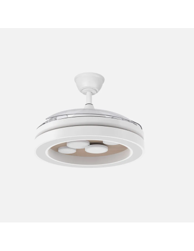 Ventilador DC Cupido 55W Blanco/Haya