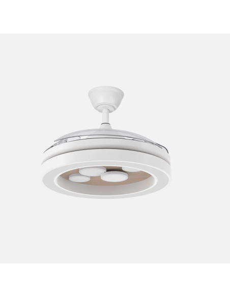 Ventilador DC Cupido 55W Blanco/Haya