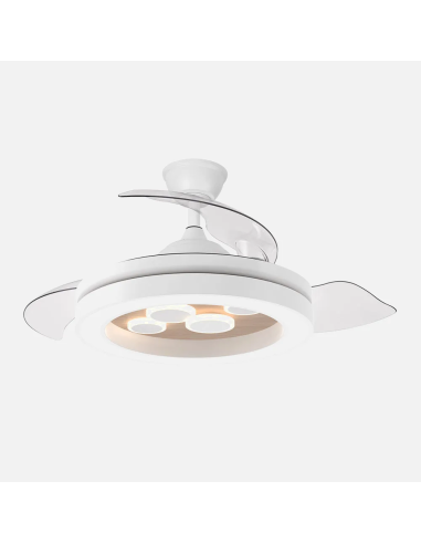 Ventilador DC Cupido 55W Blanco/Haya