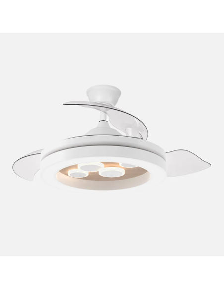 Ventilador DC Cupido 55W Blanco/Haya