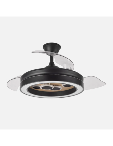 Ventilador DC Cupido 55W Negro/Madera