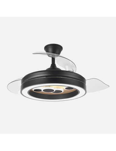 Ventilador DC Cupido 55W Negro/Madera