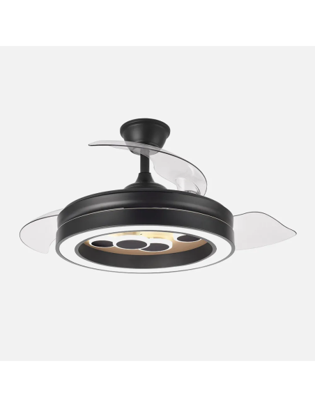 Ventilador DC Cupido 55W Negro/Madera
