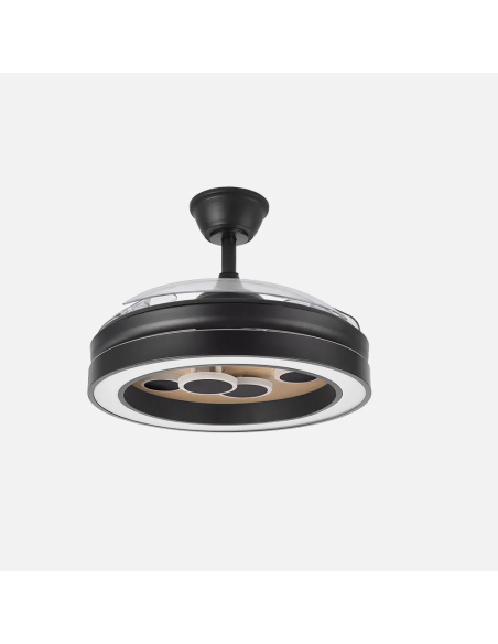 Ventilador DC Cupido 55W Negro/Madera