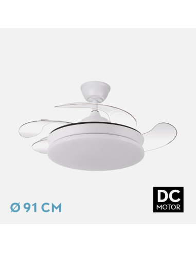Ventilador DC Tridente Mini 59W Blanco